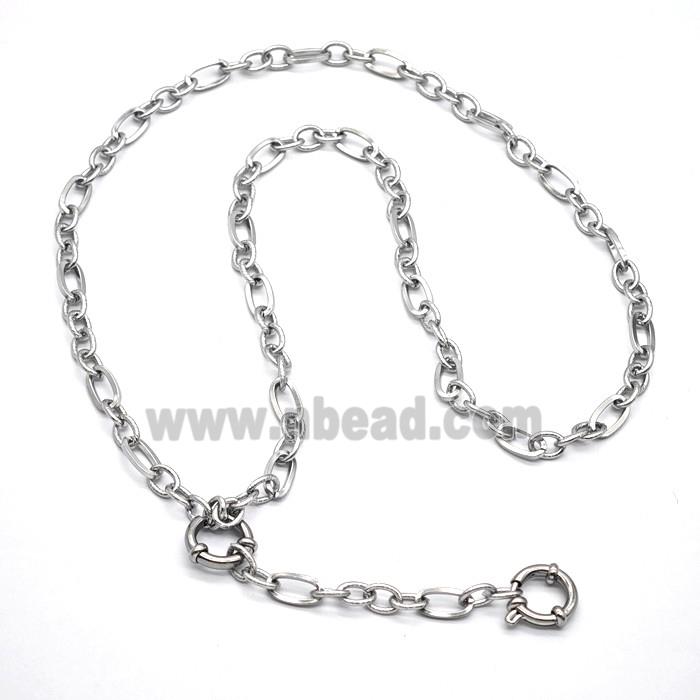 Raw Stainless Steel Necklace Chain