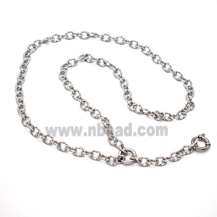 Raw Stainless Steel Necklace Chain