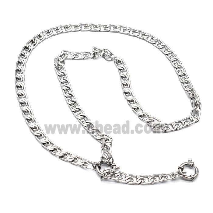 Raw Stainless Steel Necklace Chain