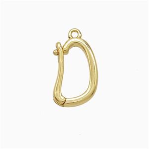 Enamel Copper Pendant, Gold Plated, approx 8.5-14mm
