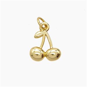 Copper Pendant, Gold Plated, approx 11-12mm