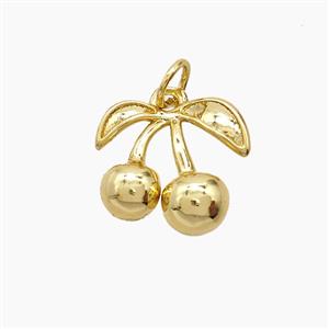 Copper Pendant, Gold Plated, approx 13-14mm