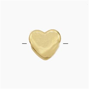 Copper Bead, Gold Plated, approx 10mm