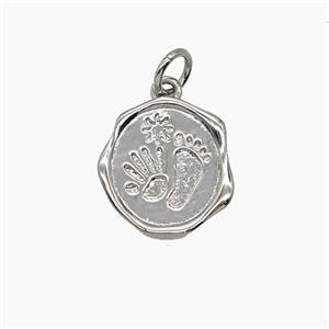 Copper Pendant, Gold Plated, approx 13mm