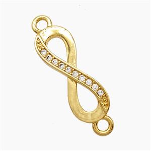 Copper Pendant Pave Zircon, Gold Plated, approx 7-18mm