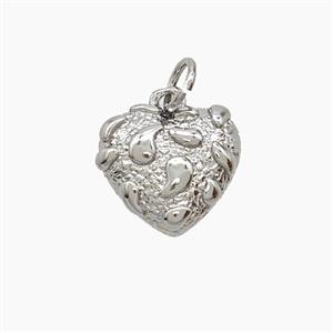 Copper Pendant Pave Zircon, Gold Plated, approx 12mm