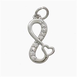 Copper Pendant Pave Zircon, Gold Plated, approx 10-17mm