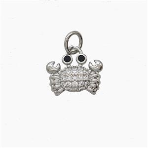 Copper Pendant Pave Zircon, Gold Plated, approx 8-11.5mm