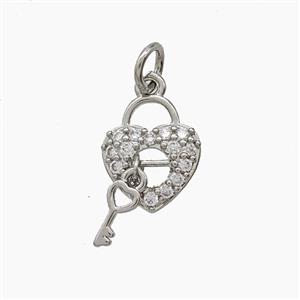 Copper Pendant Pave Zircon, Gold Plated, approx 9-11mm