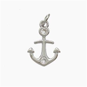 Copper Pendant Pave Zircon, Gold Plated, approx 11.5-14mm