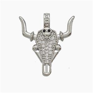 Copper Pendant Pave Zircon, Gold Plated, approx 22-25mm