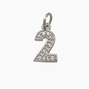 Copper Pendant Pave Zircon, Gold Plated, approx 4-10mm