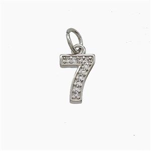 Copper Pendant Pave Zircon, Gold Plated, approx 4-10mm