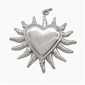 Copper Pendant Pave Zircon, Gold Plated, approx 34mm