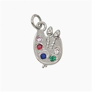 Enamel Copper Pendant, Gold Plated, approx 9.5-13mm