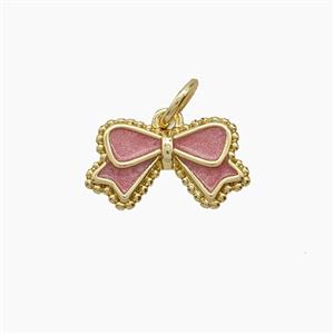 Enamel Copper Pendant, Gold Plated, approx 8-14mm