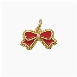 Enamel Copper Pendant, Gold Plated, approx 8-14mm