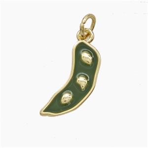 Enamel Copper Pendant, Gold Plated, approx 6-16mm