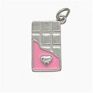 Enamel Copper Pendant, Gold Plated, approx 9-16mm