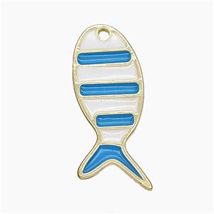 Enamel Copper Pendant, Gold Plated, approx 11.5-28mm