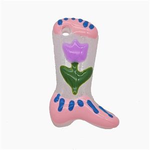 Resin Bead, Gold Plated, approx 17-25mm