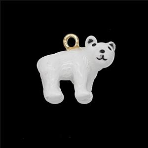 Enamel Copper Pendant, Gold Plated, approx 12-16mm