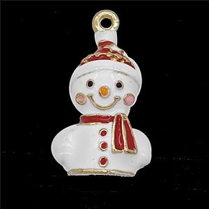 Enamel Copper Pendant, Gold Plated, approx 11-19mm