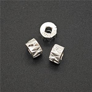 Copper Bead Pave Zircon, Gold Plated, approx 5mm