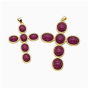 Copper Pendant, Gold Plated, approx 37-53mm