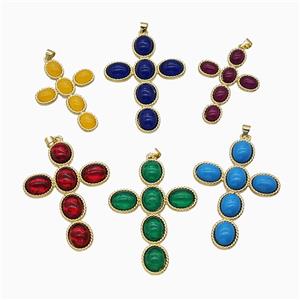 Copper Pendant, Gold Plated, approx 37-53mm