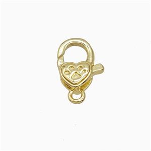 Copper Pendant Pave Zircon, Gold Plated, approx 8-10mm