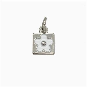 Copper Pendant, Platinum Plated, approx 7mm