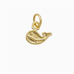 Copper Pendant Pave Zircon, Gold Plated, approx 5-10mm