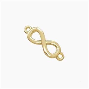 Copper Connector Pave Zircon, Gold Plated, approx 5.5-13mm
