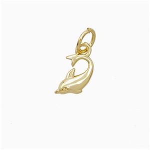 Copper Pendant Pave Zircon, Gold Plated, approx 8mm