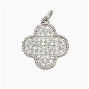 Copper Pendant Pave Zircon, Gold Plated, approx 15.5mm