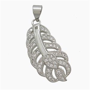 Copper Pendant Pave Zircon, Gold Plated, approx 13-23mm