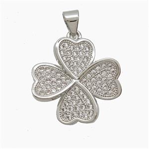 Copper Pendant Pave Zircon, Gold Plated, approx 19mm