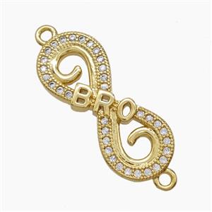 Copper Pendant Pave Zircon, Gold Plated, approx 9.5-23mm