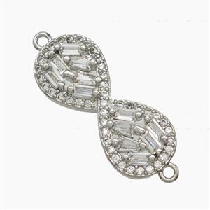 Copper Pendant Pave Zircon, Gold Plated, approx 9.5-23mm