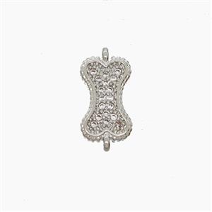 Copper Pendant Pave Zircon, Gold Plated, approx 7-11.5mm