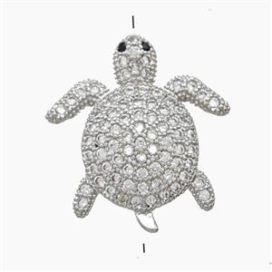 Copper Pendant Pave Zircon, Gold Plated, approx 19-20mm