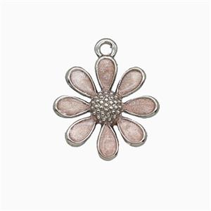Copper Pendant Pave Zircon, Gold Plated, approx 15mm