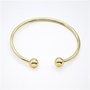 Copper Bangle Gold Plated, approx 8mm, 3mm thickness, 50-60mm dia