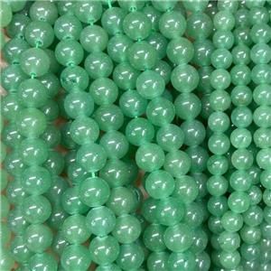 Natural Green Aventurine Beads Smooth Round, approx 4mm dia