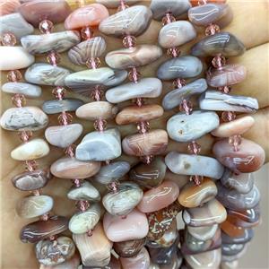 Natural Pink Botswana Agate Beads Freeform, approx 12-18mm