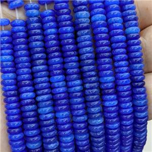 Jade Heishi Beads Royalblue Dye, approx 6mm