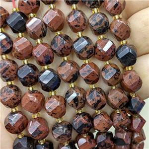 Natural Autumn Jasper Twist Beads, approx 9-10mm