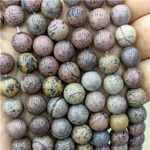 Natural Chinese Chohua Jasper Beads Smooth Round, approx 10mm