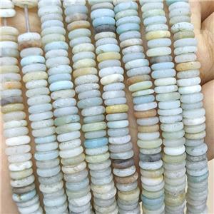 Chinese Amazonite Heishi Beads Matte, approx 6mm